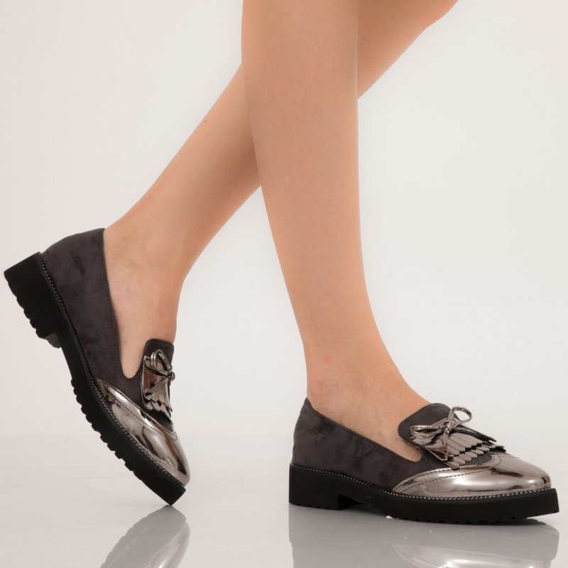 Pantofi casual Noemi gri